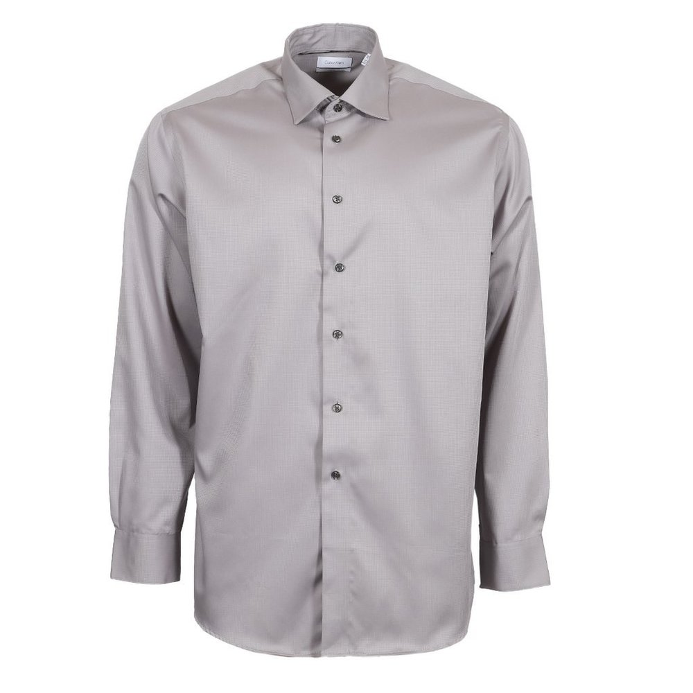 NWT Calvin Klein Men's Non-Iron Dobby Pindot Shirt